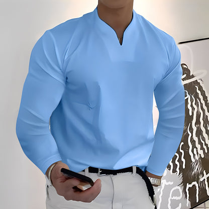 Herren Langarm Freizeitshirt