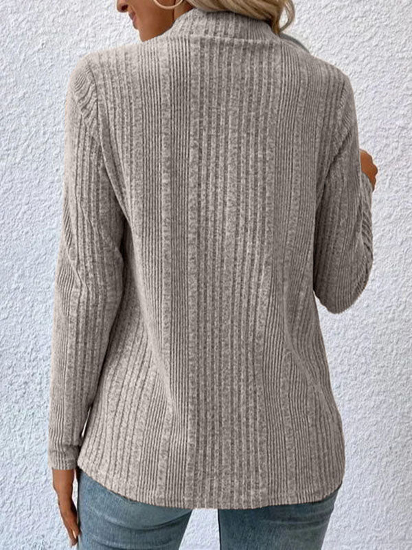 Damen Strick Cardigan Mit Wasserfall Schnitt