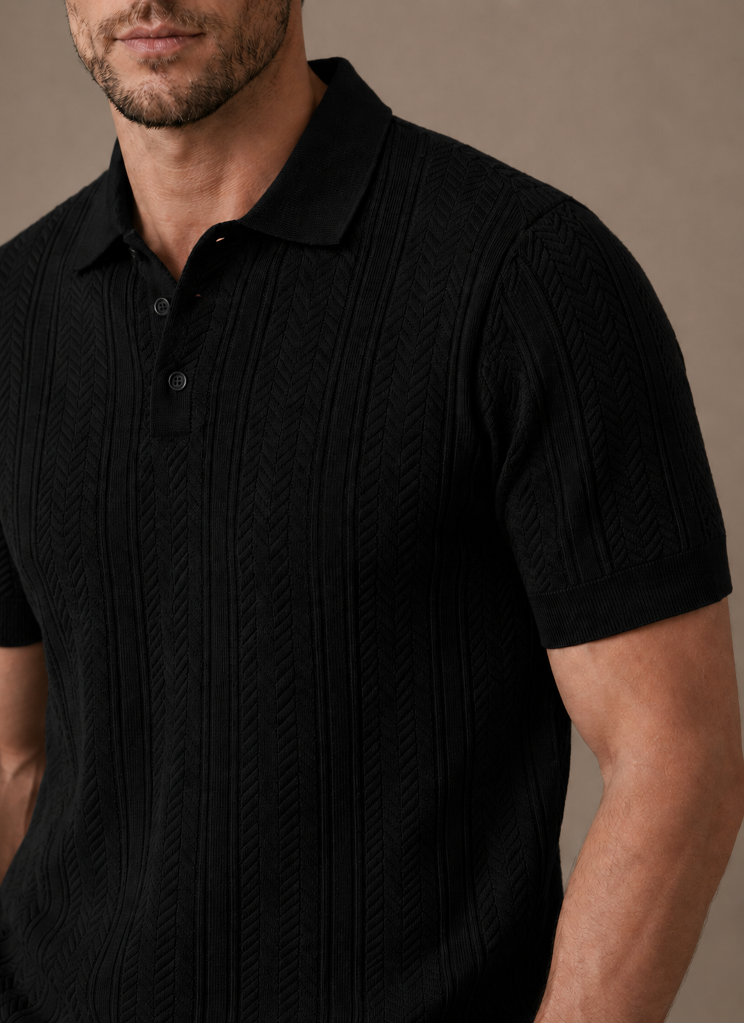 Herren Atmungsaktives Slim Fit Sommer Polohemd