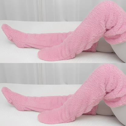 Damen warme Overknee-Wintersocken