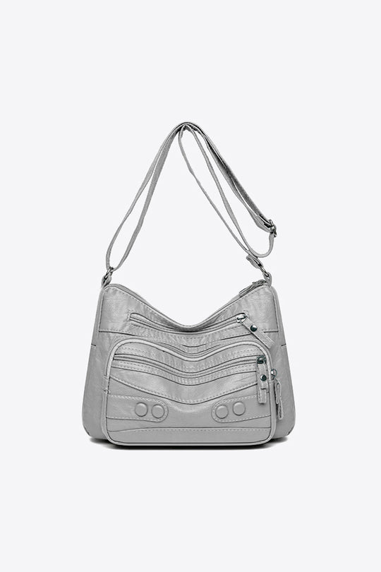Strukturierte elegante Schultertasche für Damen