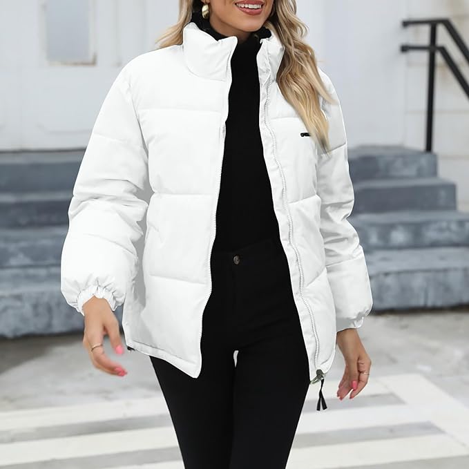 Damen Winterjacke Mit Gefüttertem Design