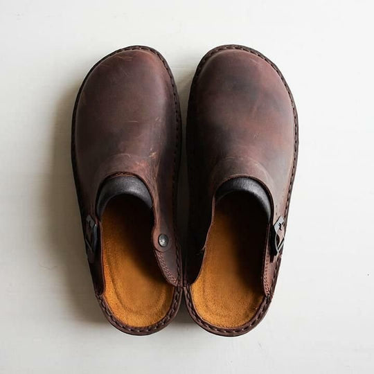 Herren Clogs Mit Verstellbarem Riemen Und Klassischem Design