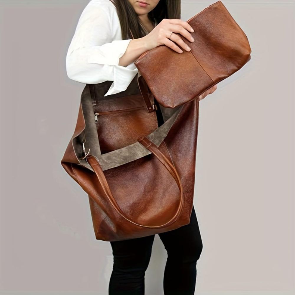 Geräumige 2-teilige Tote Bag für Damen