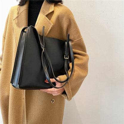 Vegane Leder-Shopper-Tasche Leicht und Strukturiert