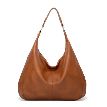 Weiche Leder Hobo-Tasche mit großer Kapazität für Damen