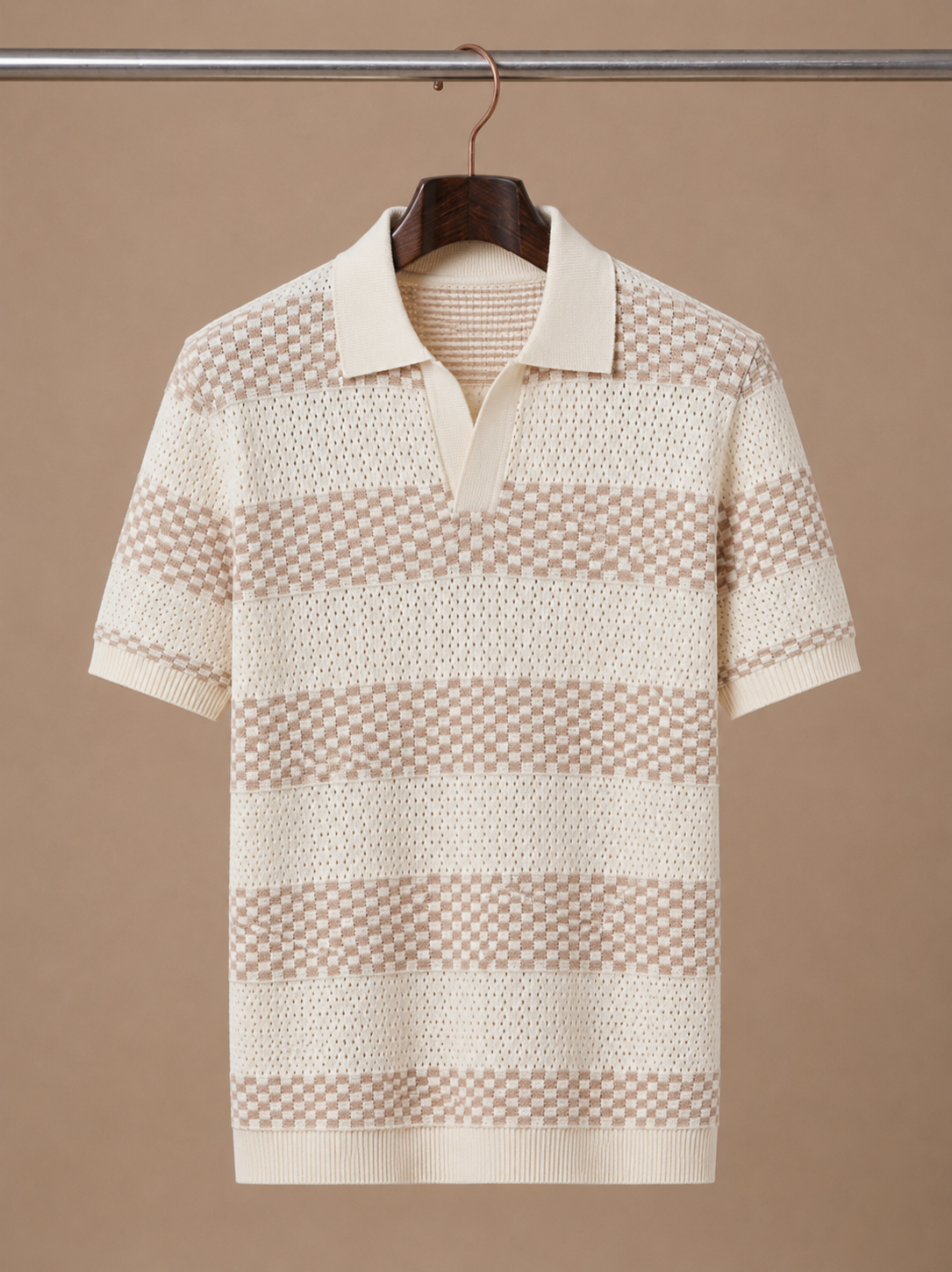 Herren Poloshirt aus Baumwolle mit Streifen, Regular Fit