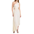 Asymmetrisches Plissee Midi-Kleid aus Poly-Georgette