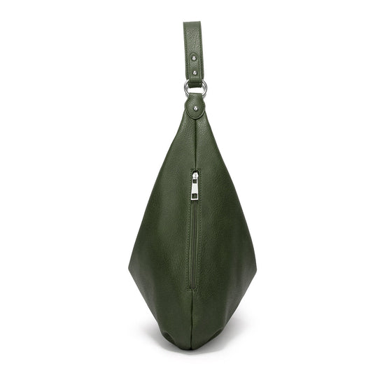 Weiche Leder Hobo-Tasche mit großer Kapazität für Damen