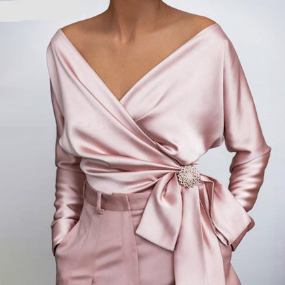 Leichte Seiden-Sommerbluse für Damen