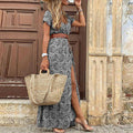Boho-Print Leichtes Sommerkleid
