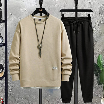 Herren Strick Lounge Set Mit Lockerer Passform