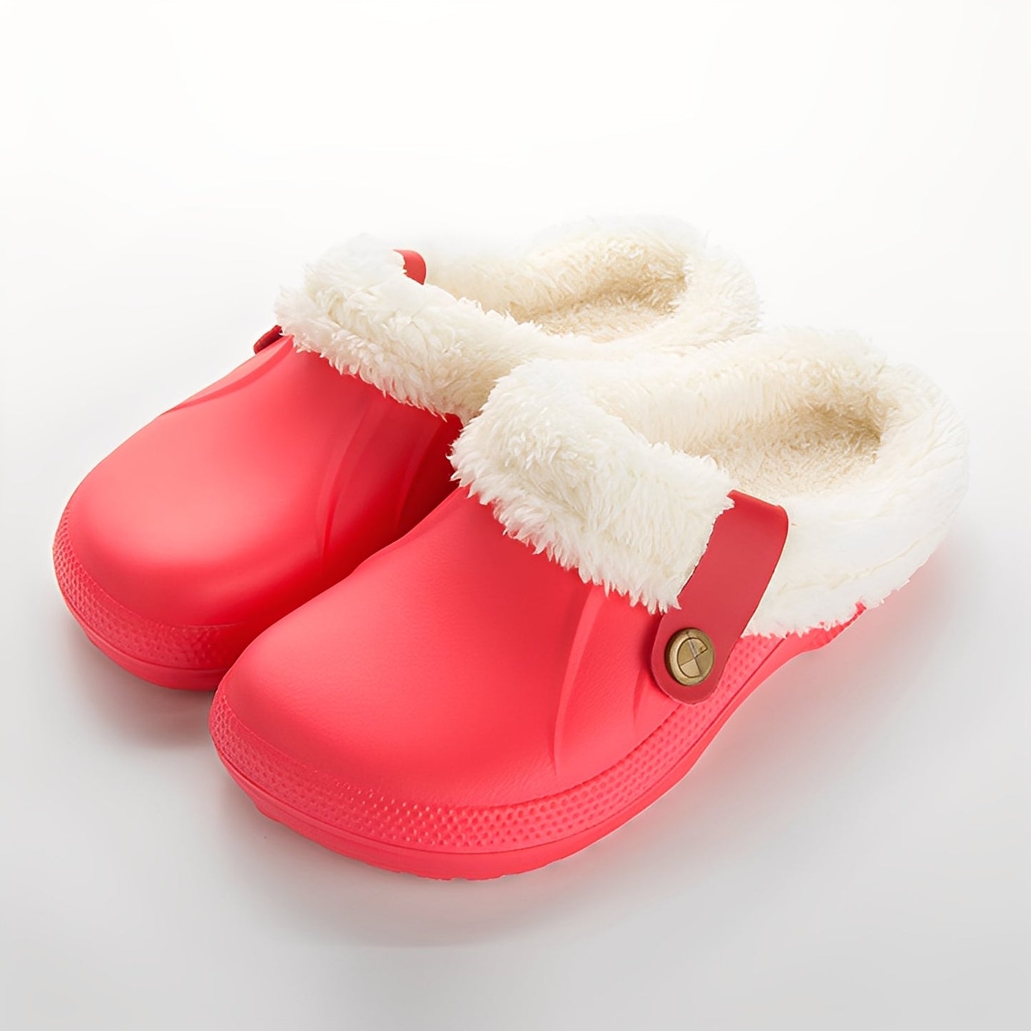 Damen-Fleecegefütterte Warme Clogs