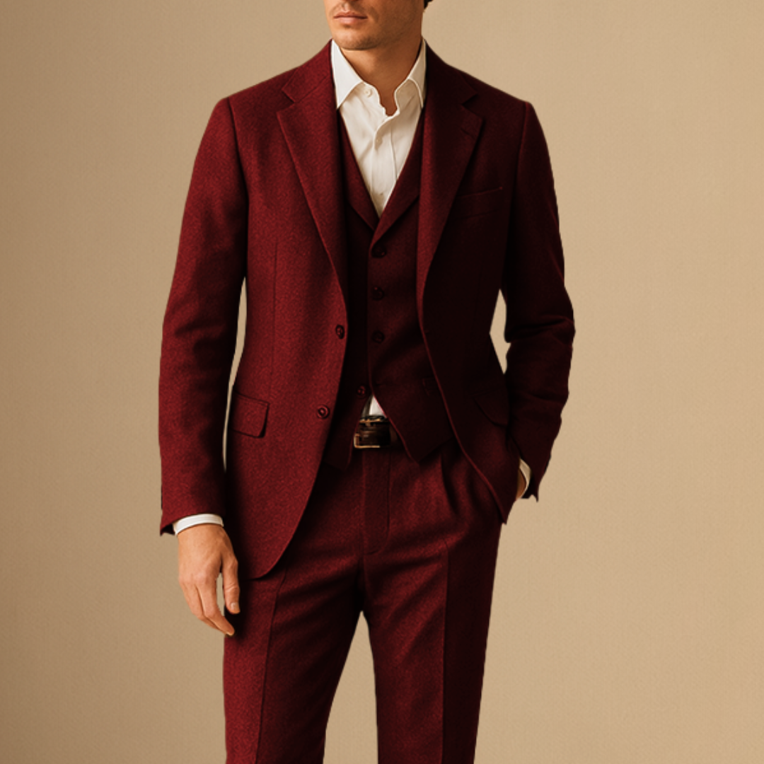 Herren Anzug Dreiteilig Im Vintage Stil