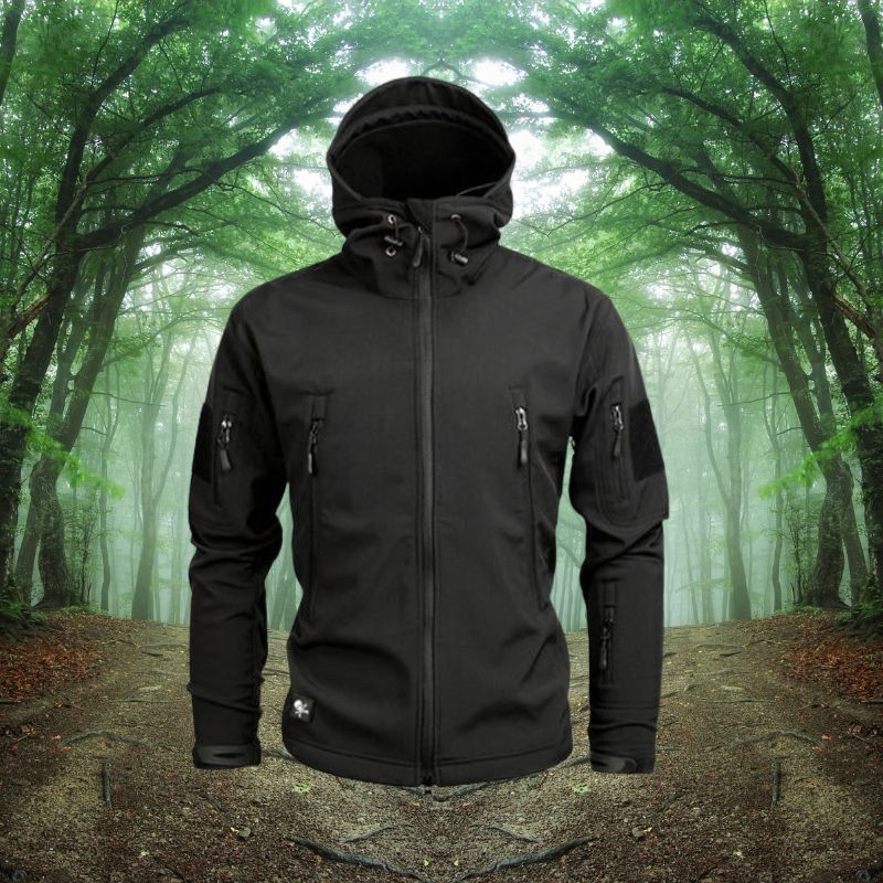 Herren Outdoor Jacke Mit Taschen Und Kapuze