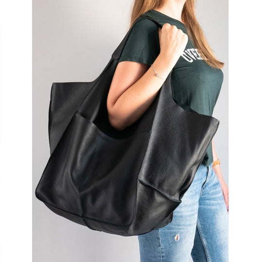 Geräumige Retro-Shopper-Tasche für Damen