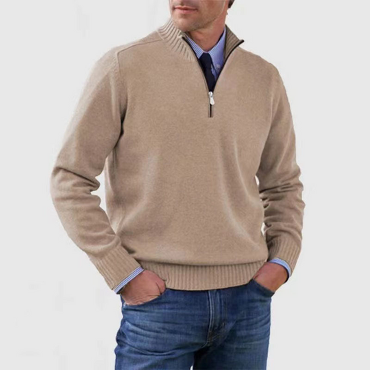 Herren Halb-Zip Pullover