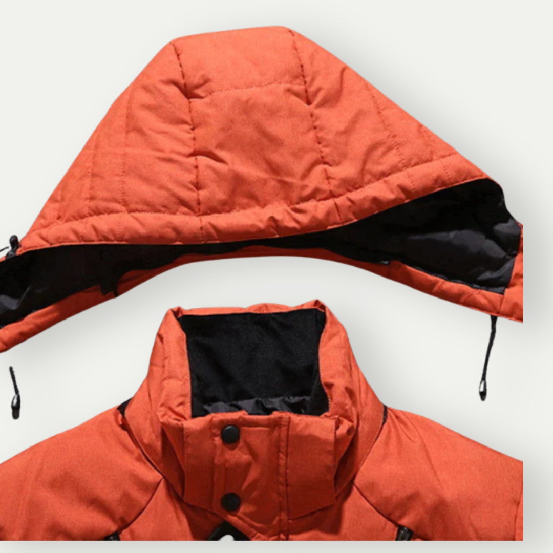 Herren Daunenjacke Mit Klassischem Schnitt Für Winter