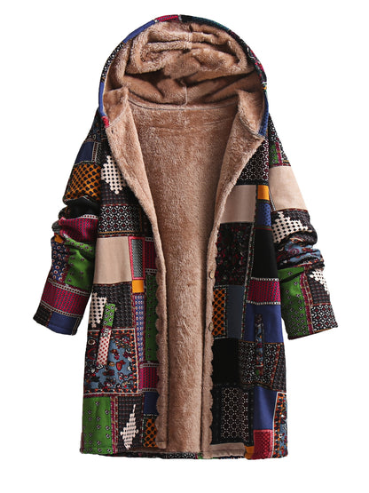 Trendige Winterjacke mit Kapuze für Damen