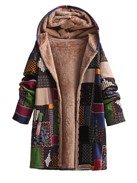 Trendige Winterjacke mit Kapuze für Damen