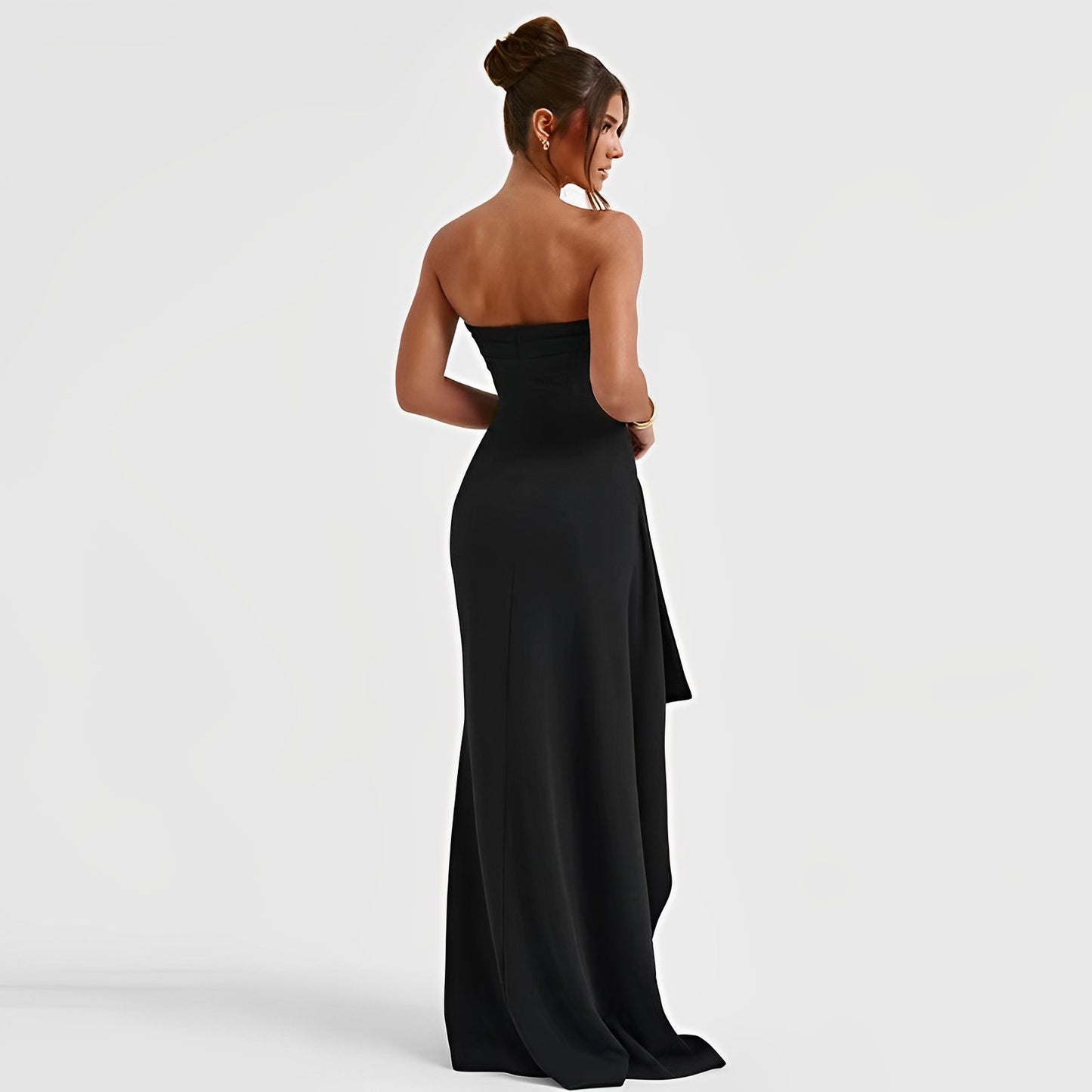 Elegantes Rückenfreies Kleid mit Seitenschlitz für Damen