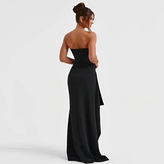 Elegantes Rückenfreies Kleid mit Seitenschlitz für Damen