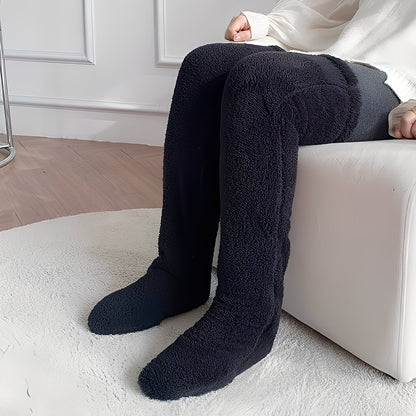 Damen warme Overknee-Wintersocken