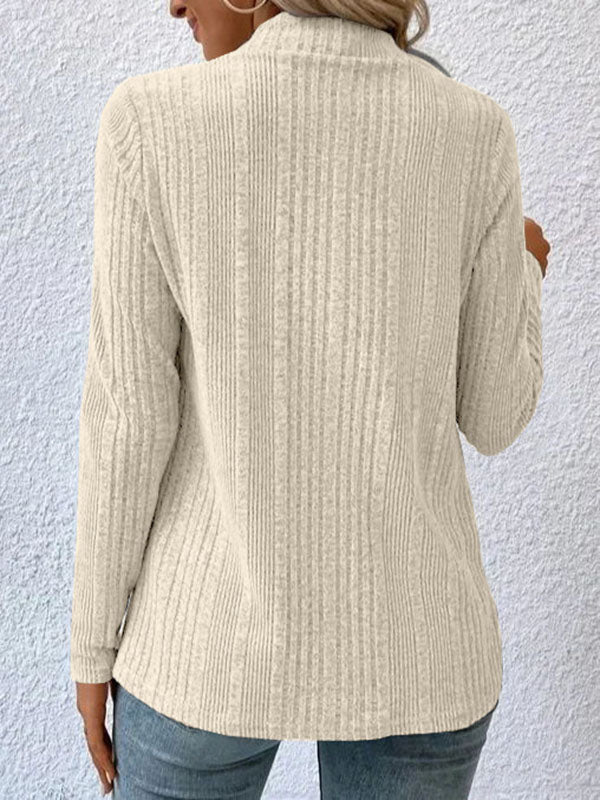 Damen Strick Cardigan Mit Wasserfall Schnitt