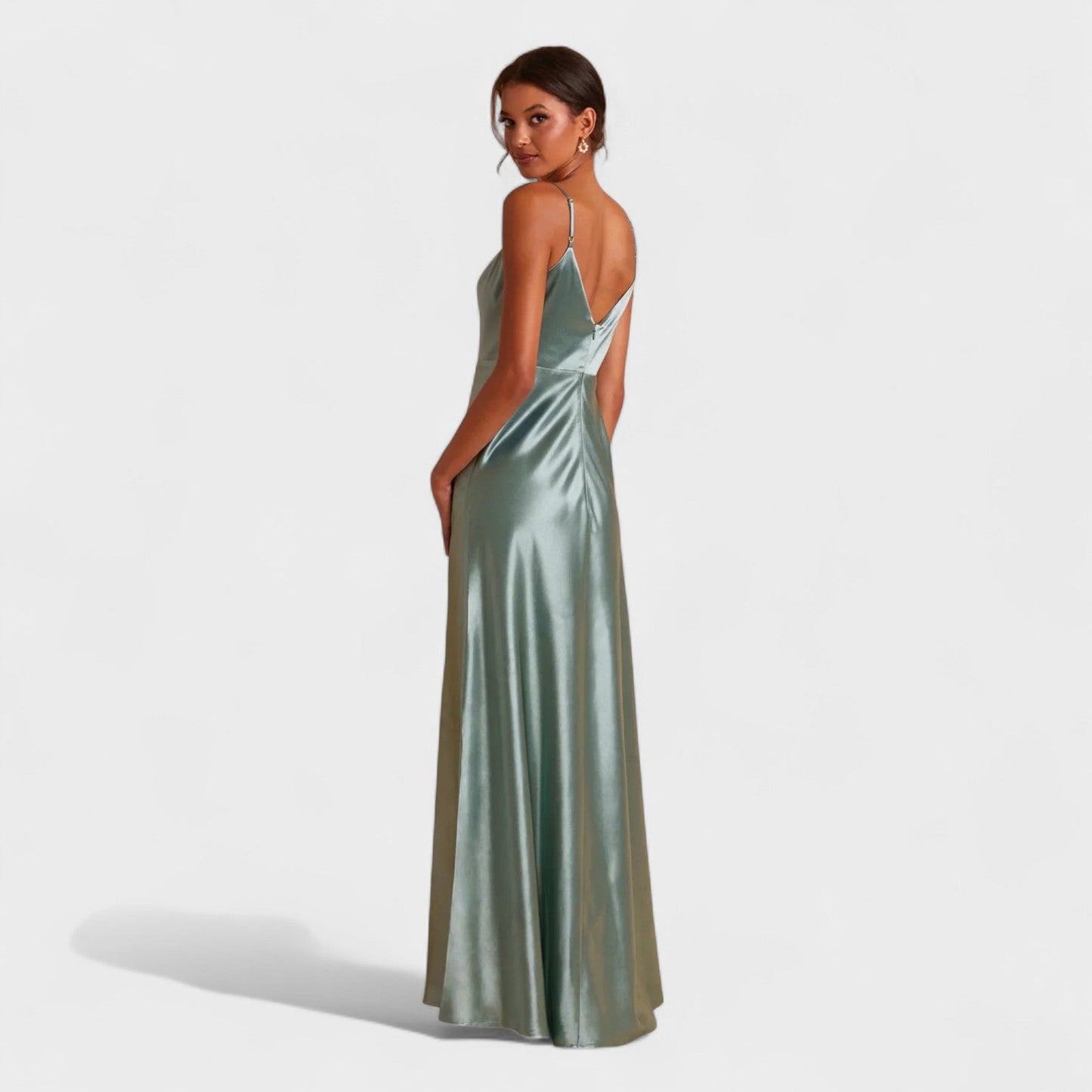Satin Abendkleid Damen Nachthemd