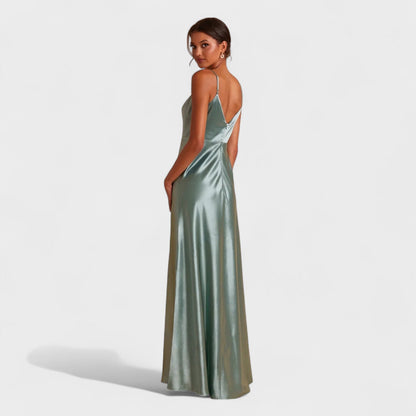 Satin Abendkleid Damen Nachthemd