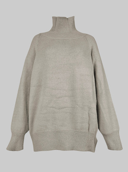 Damen Rollkragenpullover Mit Lockerem Schnitt