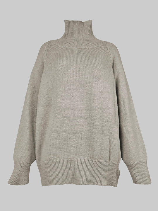 Damen Rollkragenpullover Mit Lockerem Schnitt