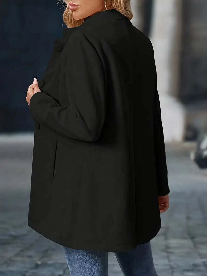 Damen Wintermantel Mit Knöpfen