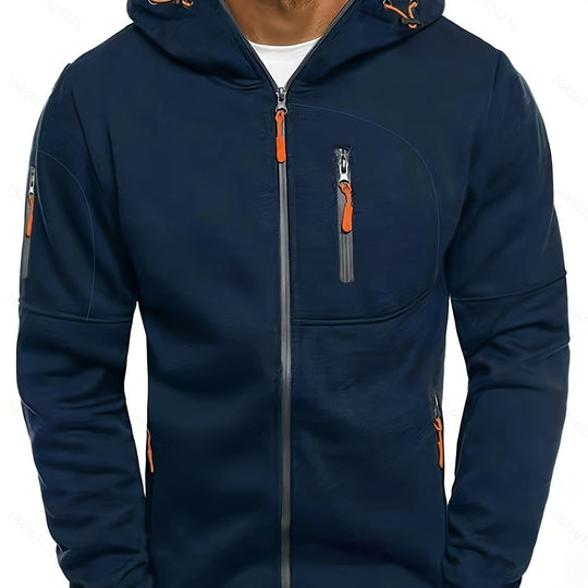 Sportliche Kapuzenjacke mit Reißverschluss für Herren