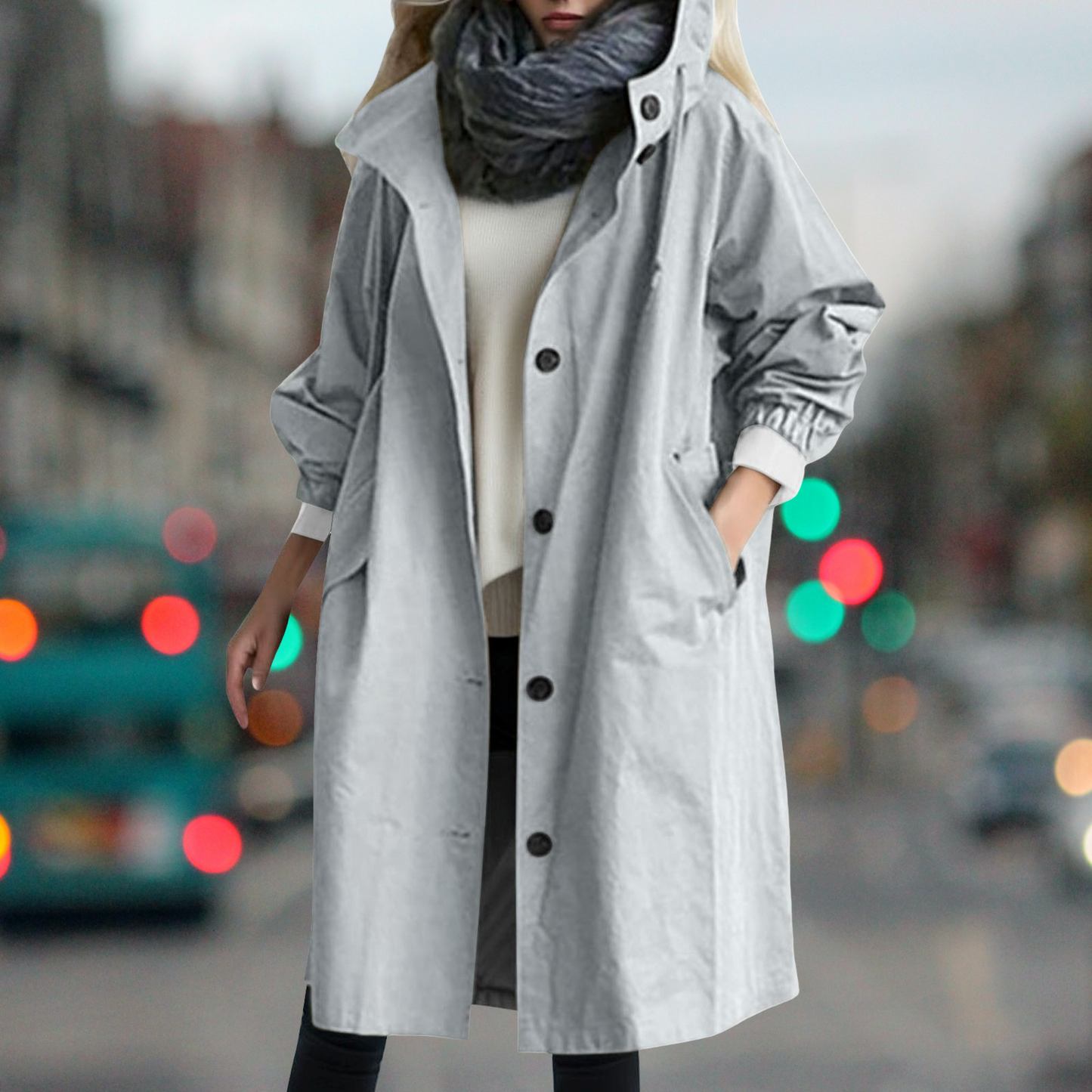 Wasserdichter Warmer Trenchcoat für Damen