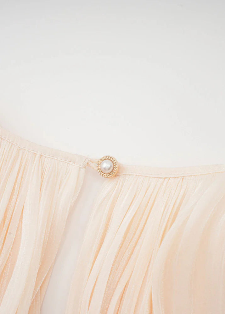 Champagner Satin Slip Kleid