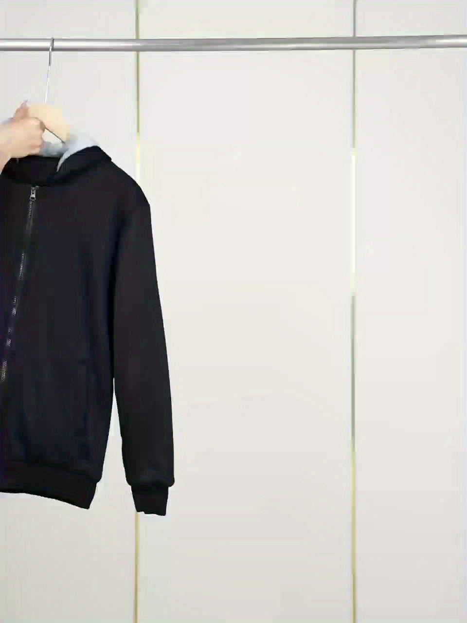 Warmer Sherpa-Hoodie mit Reißverschluss für Herren