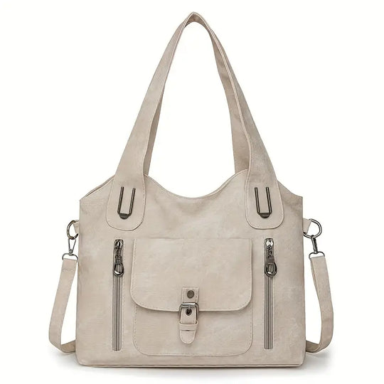 Zeitlose Retro-Schultertasche für Damen