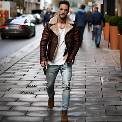 Elegante warme Winterjacke für Herren