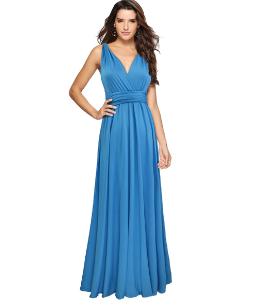 Multifunktionales Stretch-Wickelkleid für Damen