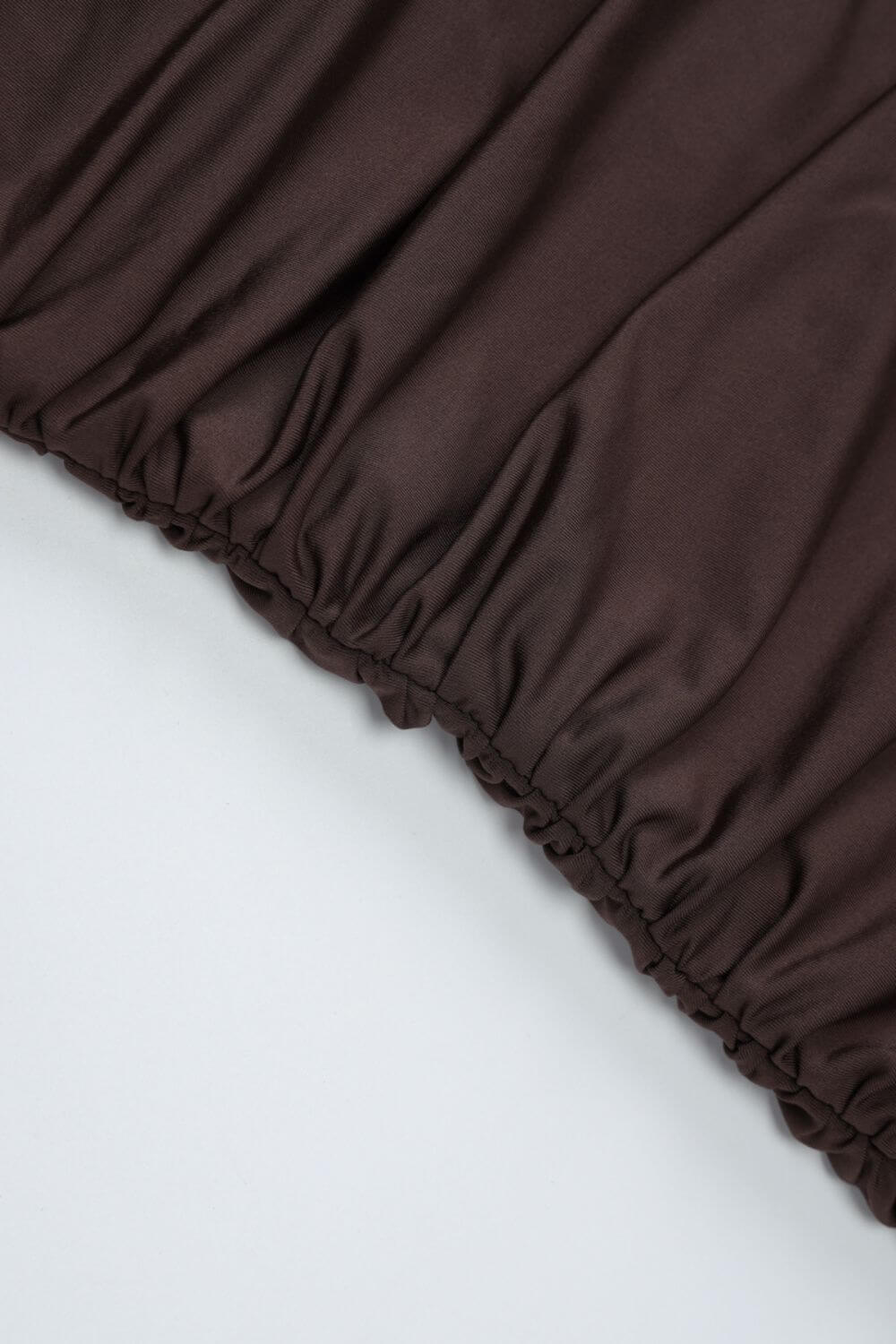 Polyester-Spandex Ein-Schulter Kurzes Kleid
