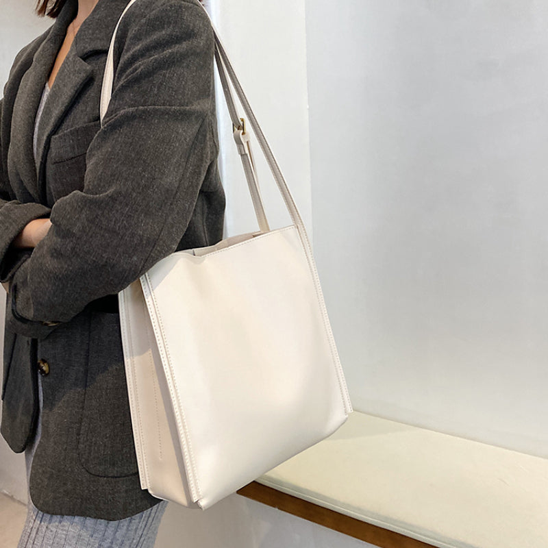 Vegane Leder-Shopper-Tasche Leicht und Strukturiert