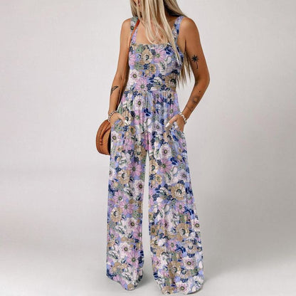 Ärmelloses Sommerkleid mit Motivdruck