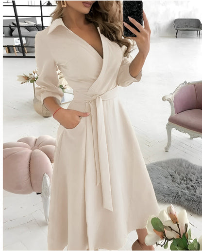 Elegantes Wickelkleid für Damen Partybekleidung