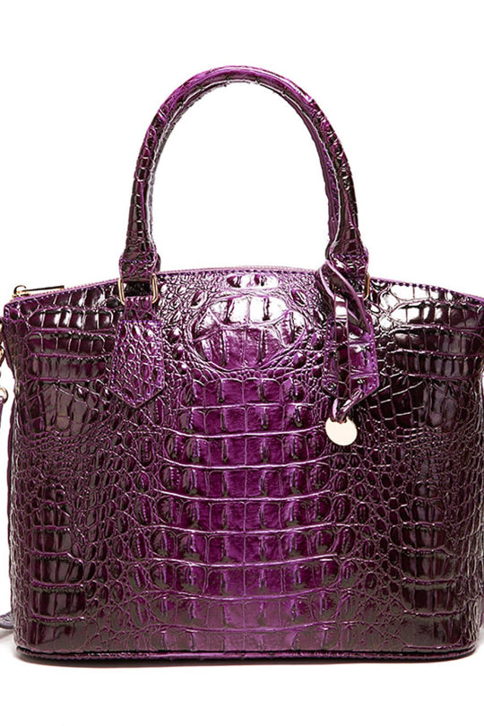 Elegante Kroko-Optik Handtasche für Damen