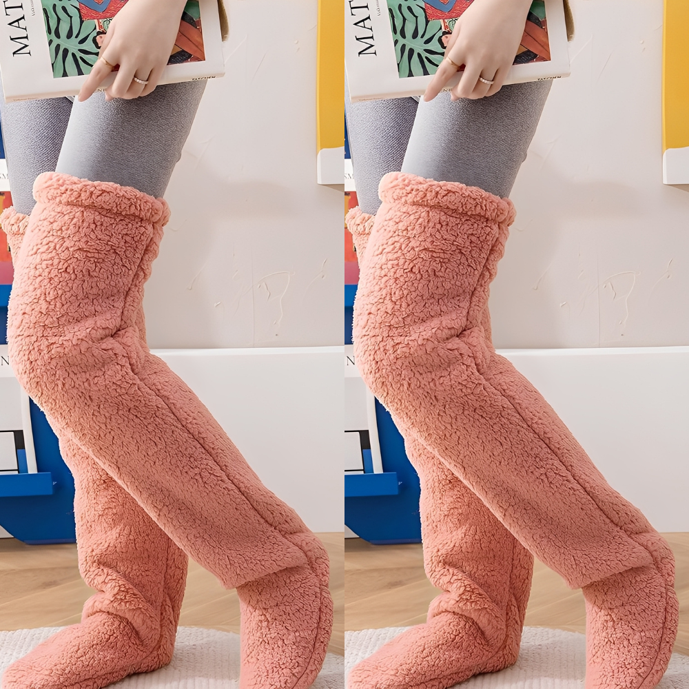 Damen warme Overknee-Wintersocken
