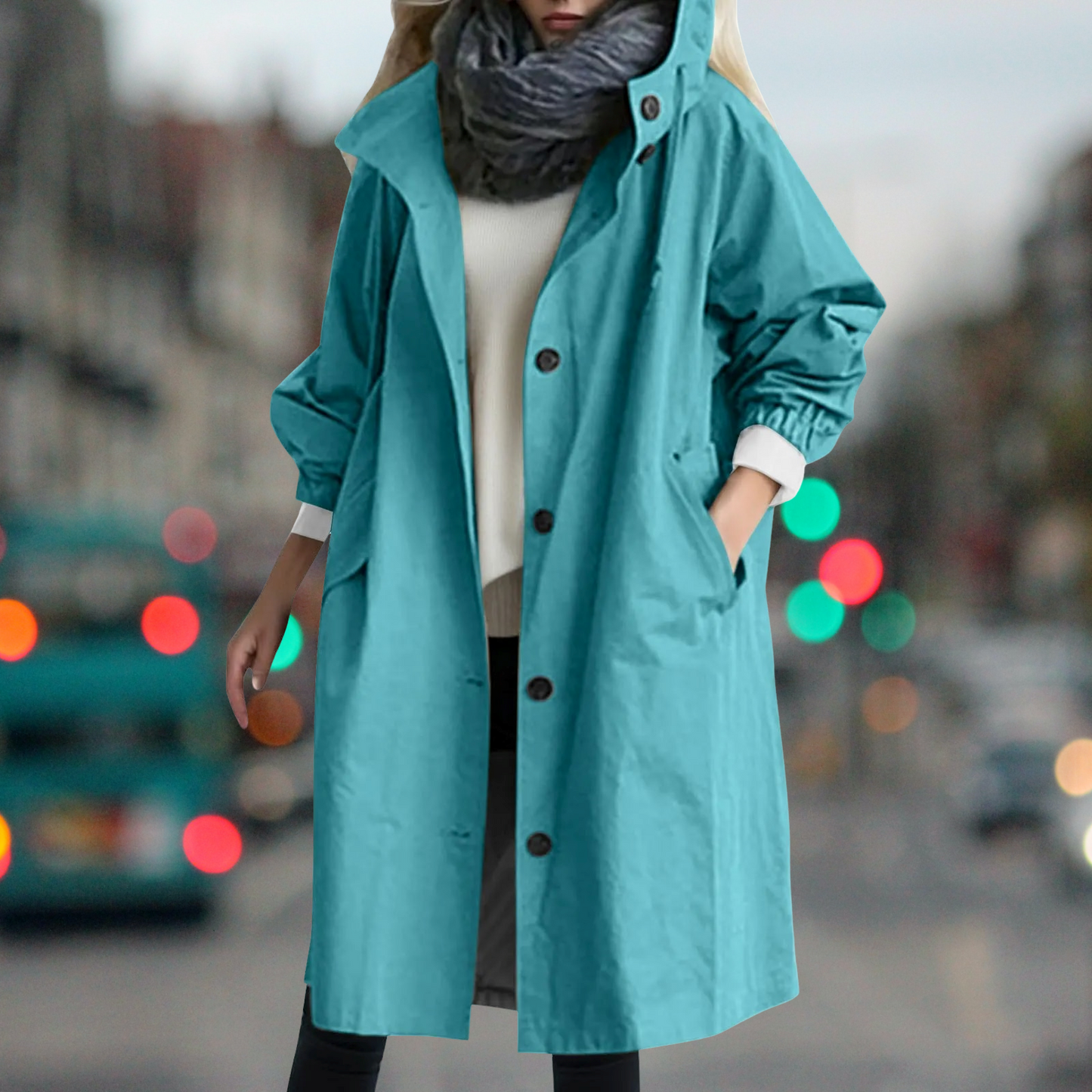 Wasserdichter Warmer Trenchcoat für Damen