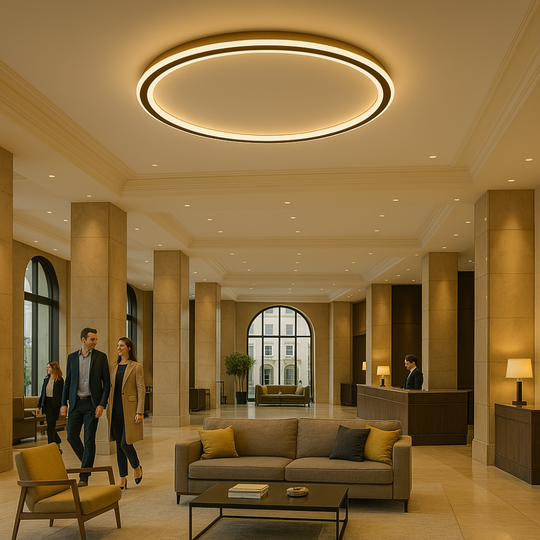 Skandinavische LED-Deckenlampe – Dimmbar & modern für Wohn-, Ess- & Eingangsbereich
