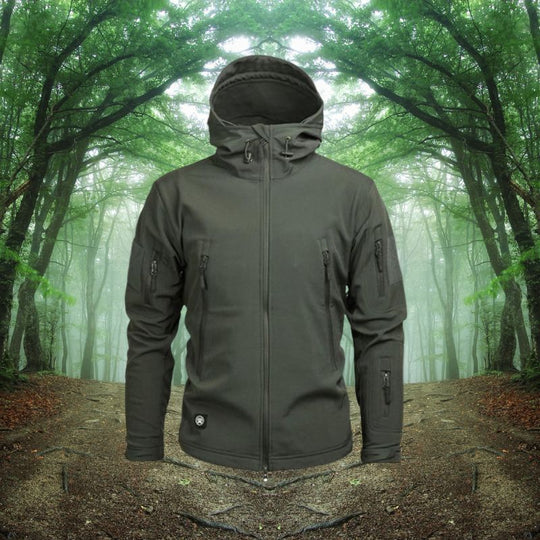 Herren Outdoor Jacke Mit Taschen Und Kapuze