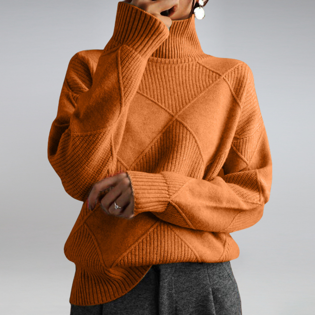 Rollkragenpullover aus Kaschmir mit klassischem Design für Damen